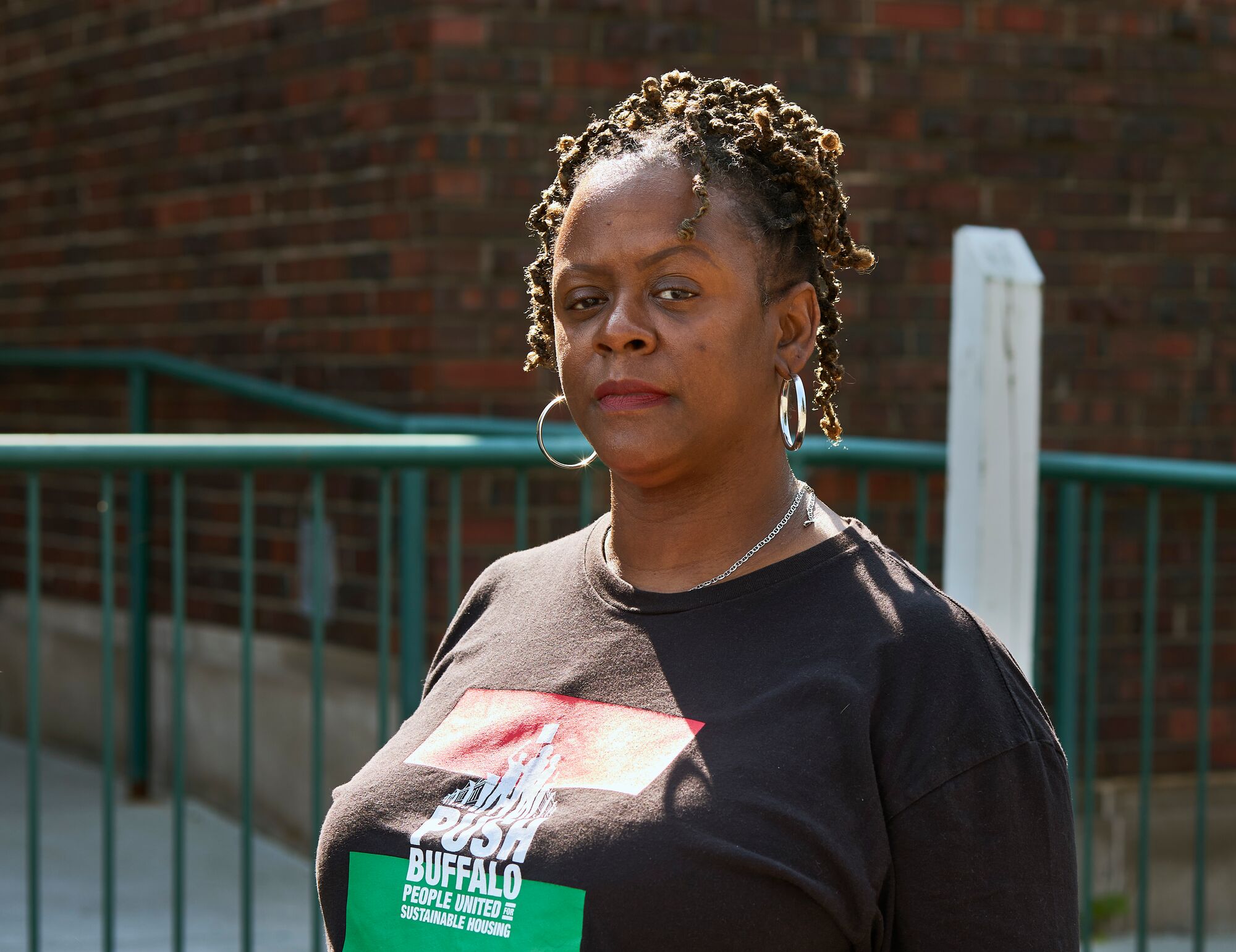 Default_Web_Use-PUSH Buffalo PUSH Buffalo's executive director, Dawn Wells-Clyburn, stands outside of the organization's training center.