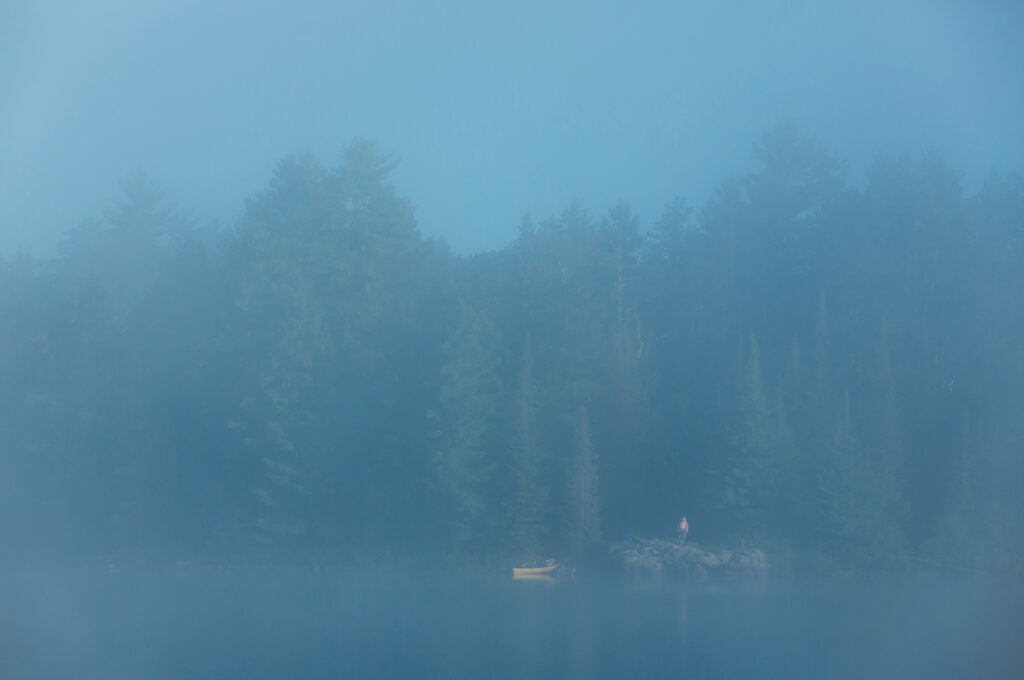 A gentle mist settles on Boundary Waters Canoe Area in Northern Minnesota. (Brad Zweerink / Earthjustice)