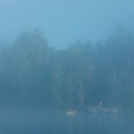 A gentle mist settles on Boundary Waters Canoe Area in Northern Minnesota.