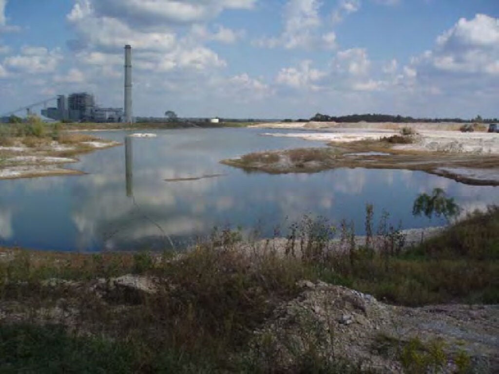 Hugo-Power-Plant The North Fly Ash Pond at the Hugo Power Station in Choctaw, Okla.