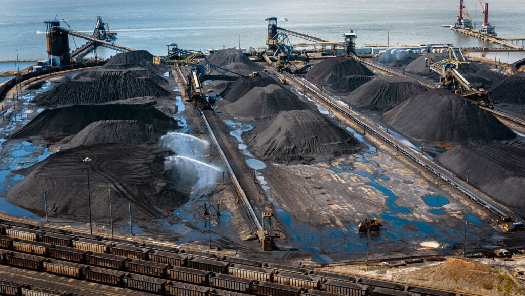 Cargo coal transportation at a port in Newport News, Virginia. (Alex Potemkin / Getty Images)