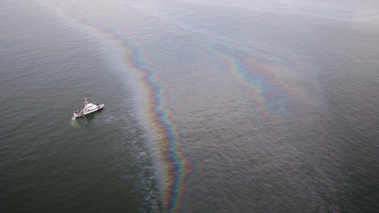 The oil sheen from the Taylor Energy leak