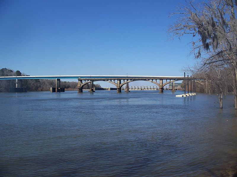 Victory Bridge over the floodplain of the Apalachicola River in the Florida Panhandle.
