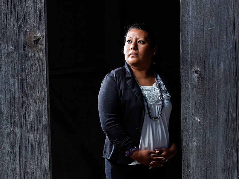 Andrea Hubbard is a former farmworker who now helps women protect themselves from pesticide exposure and domestic abuse.