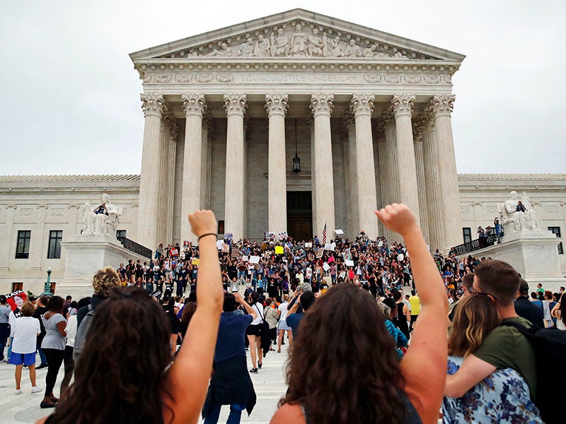 Brett Kavanaugh is sworn in as Supreme Court justice