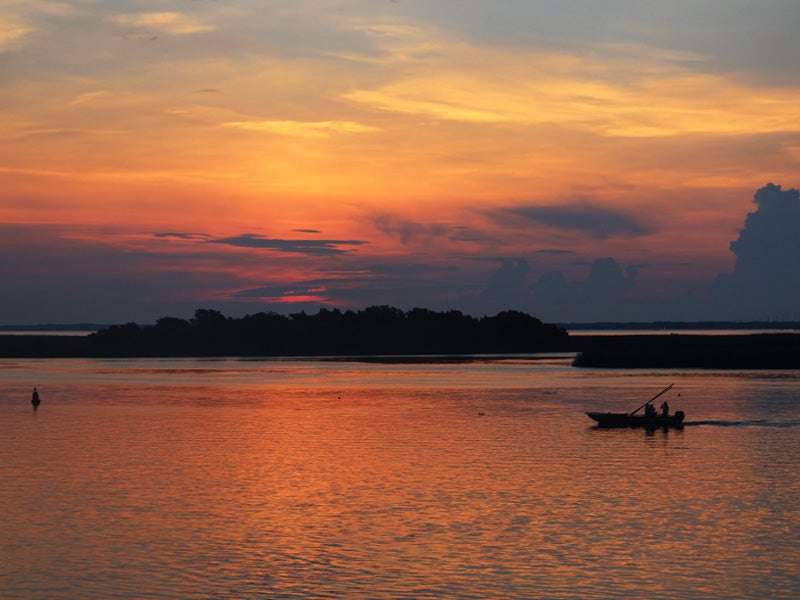 Sunset on the Apalachicola River in Florida