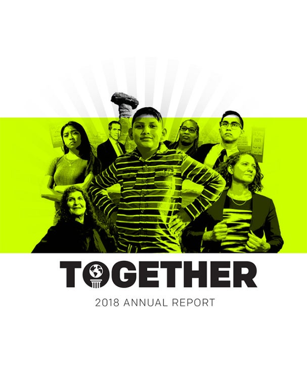 Cover of Earthjustice's 2018 Annual Report.