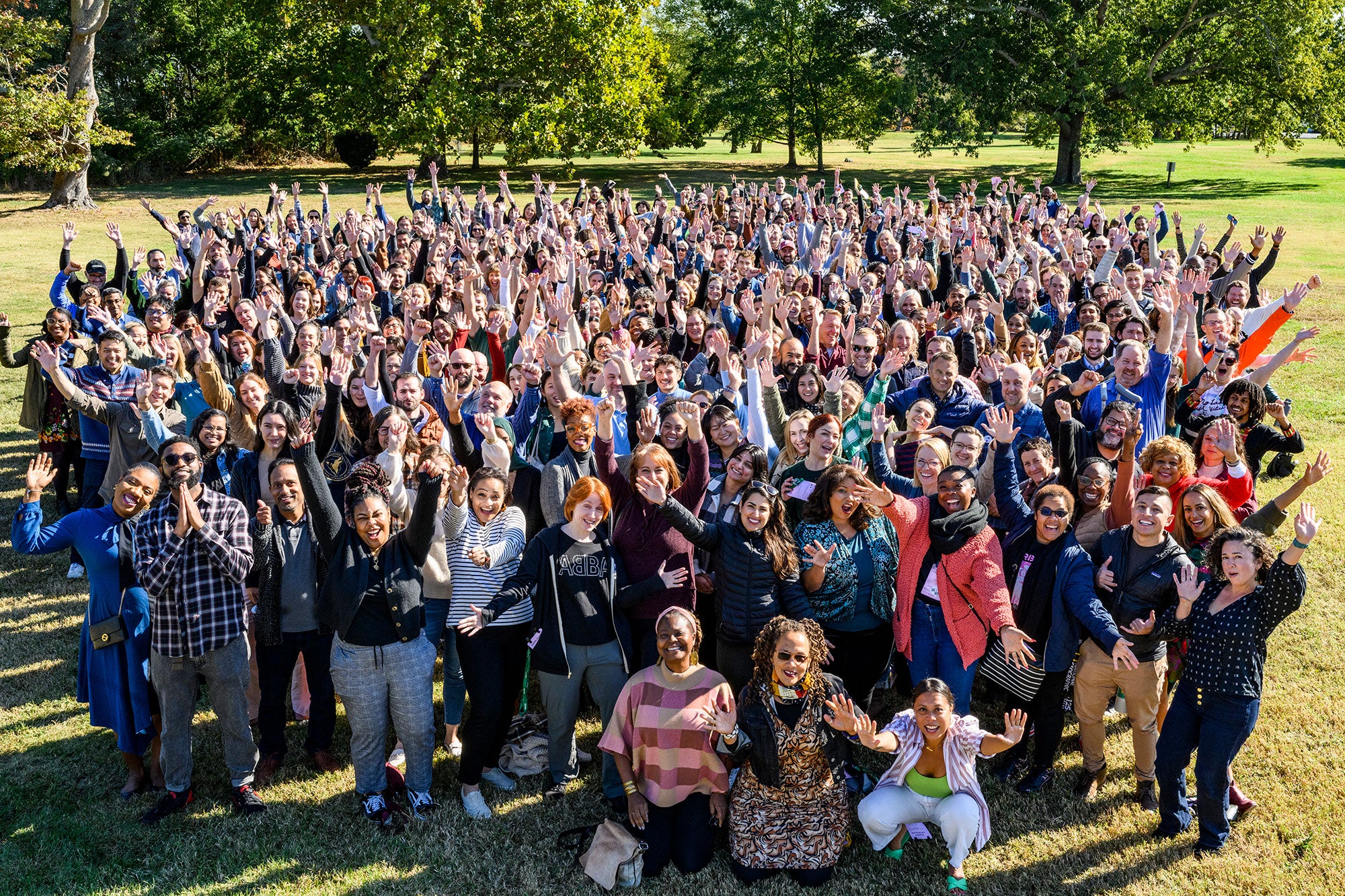 Earthjustice gathered for an all-staff meeting in 2022.