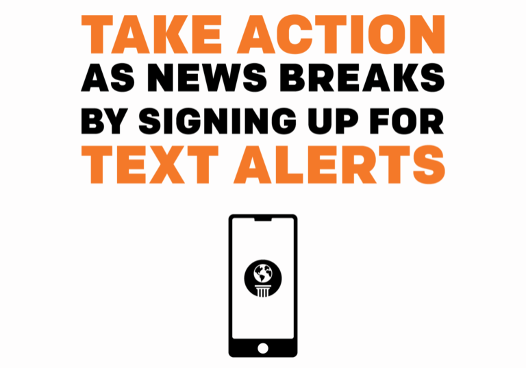 Signing up for text messages is the best way to stay up-to-date and engaged on action alerts and updates from Earthjustice.