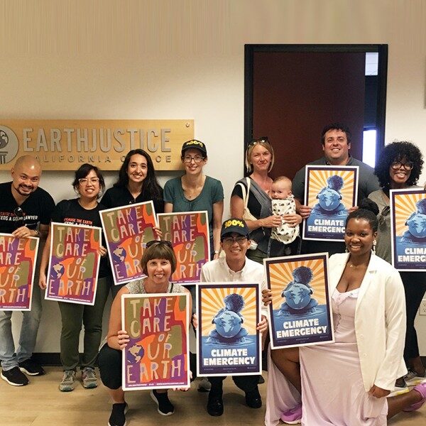 The Los Angeles office gets ready for the Global Climate Strike.