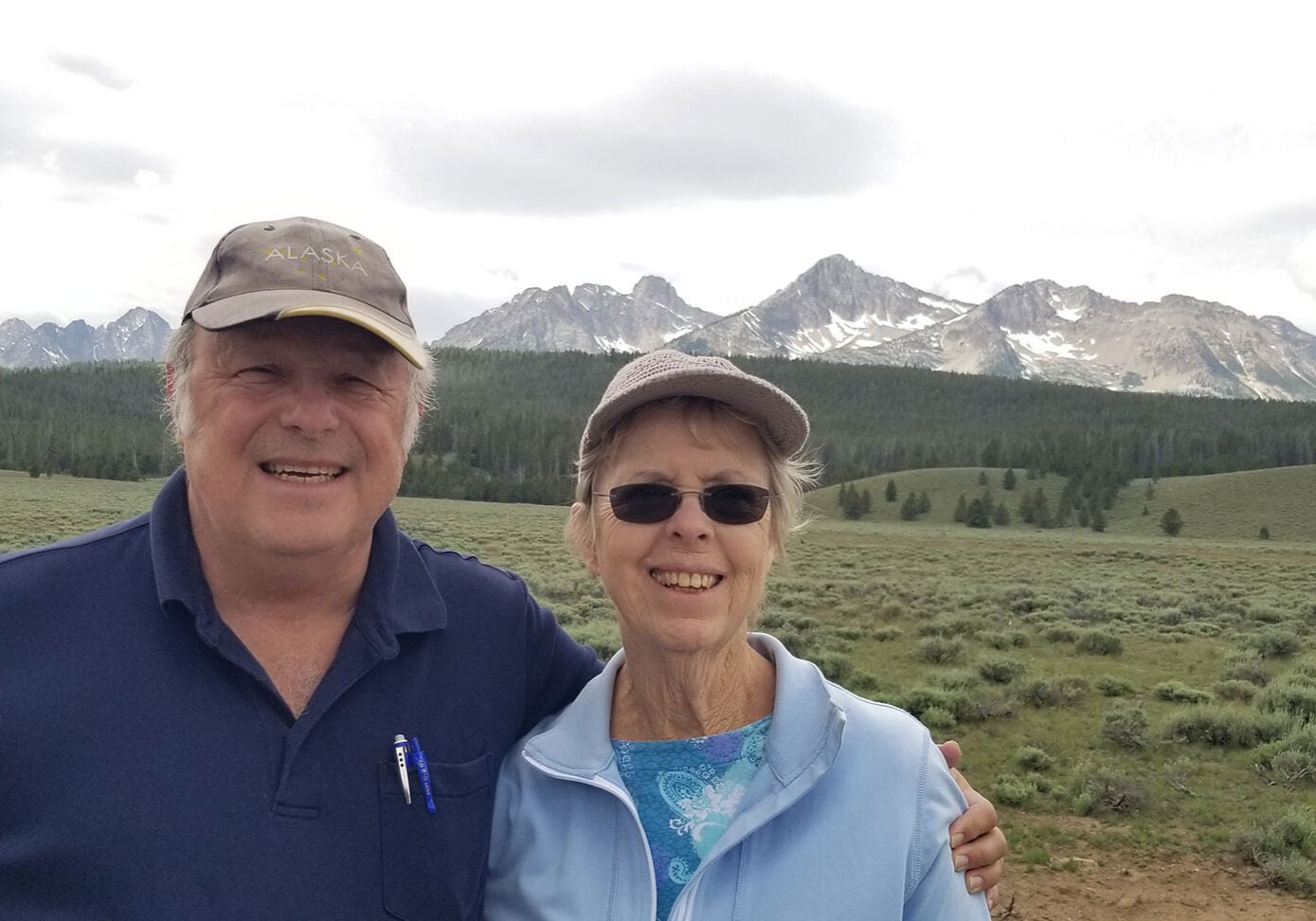 Diana and Richard Nordahl, Earthjustice supporters for 40+ years, in the Sawtooth Wilderness.