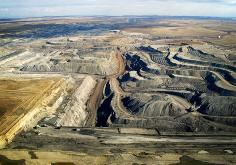 Coal mines in the Power River Basin.