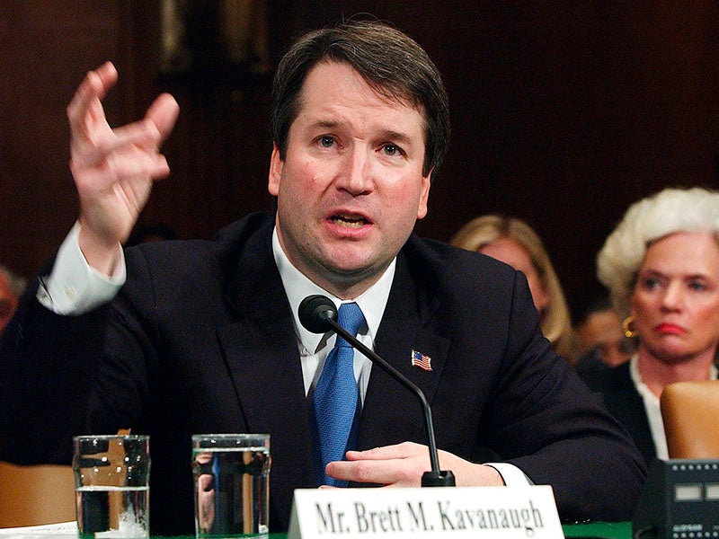 Brett Kavanaugh appears before the Senate Judiciary Committee, April 26, 2004.