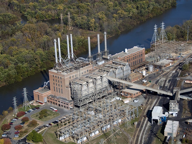 Buck Steam Station in North Carolina. Good can start by offering bottled water to worried citizens living next to Duke’s leaking coal ash lagoons at their Buck Steam Station.
(Duke Energy Photo)