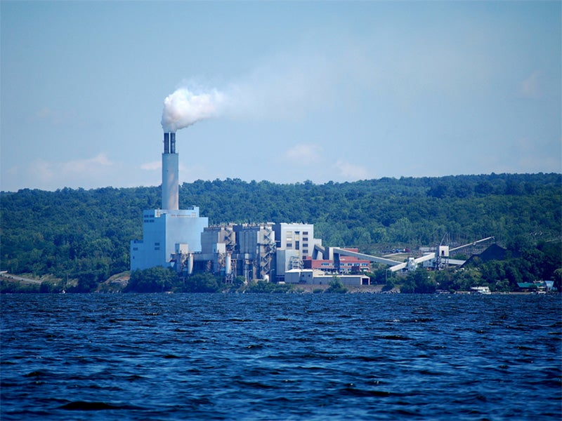 The Cayuga power plant, in Lansing, NY. The plant has been in operation since the 1950's.
(Photo courtesy of Philip Cohen)