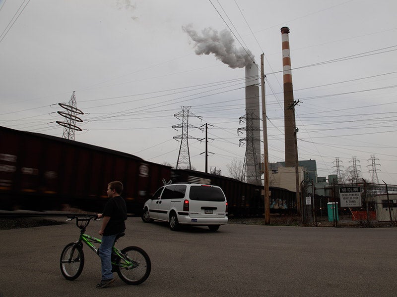 Deadly fine particulate matter, also known as soot, is caused by pollution from tailpipes, smokestacks and industrial power plants. Breathing soot can cause premature death, heart disease and lung damage. (Chris Jordan-Bloch / Earthjustice)