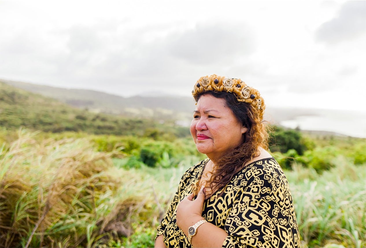 Cinta Kaipat is a resident of Saipan who has been fighting to return to her home island of Pågan.