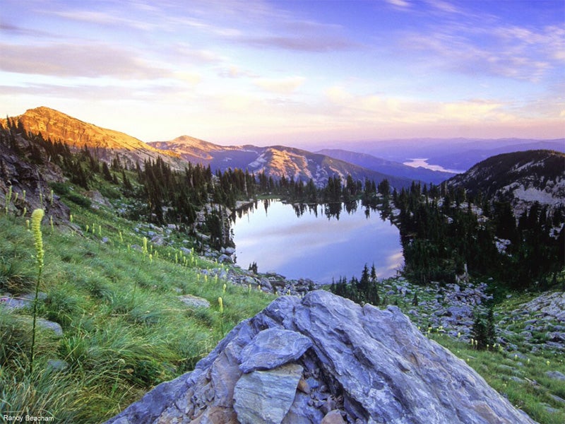 Cliff Lake in the Cabinet Mountains Wilderness, Montana.  Hecla Mining Company, which is run by a former top official of Pegasus Gold, is pushing to develop two massive hard rock mines that would tunnel beneath the wilderness.