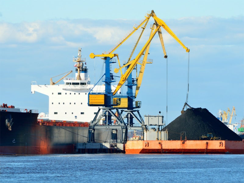 A coal export ship.