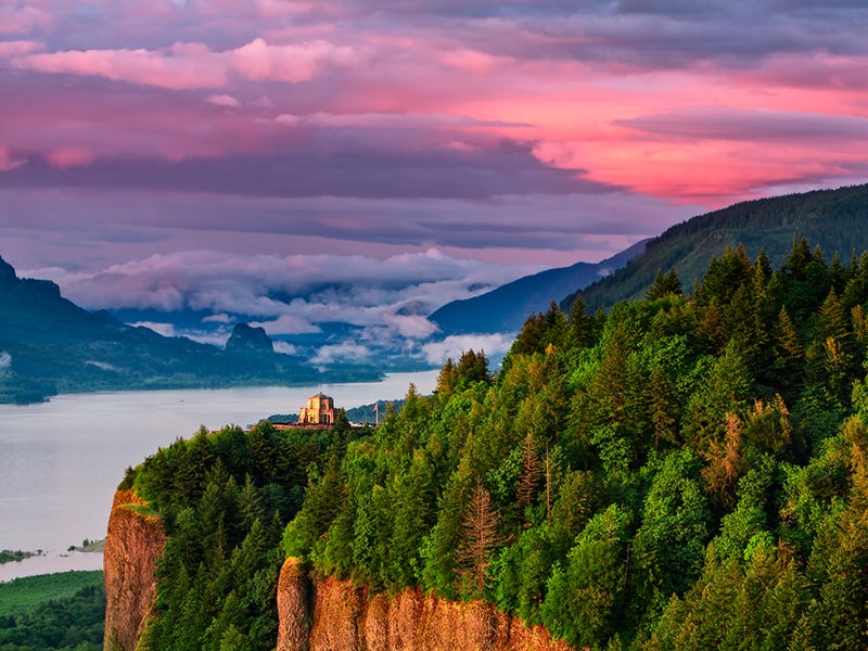 The Columbia River Gorge.