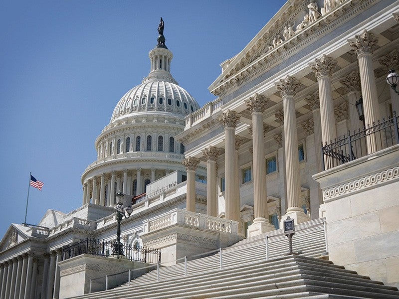 The U.S. Capitol and U.S. Supreme Court.