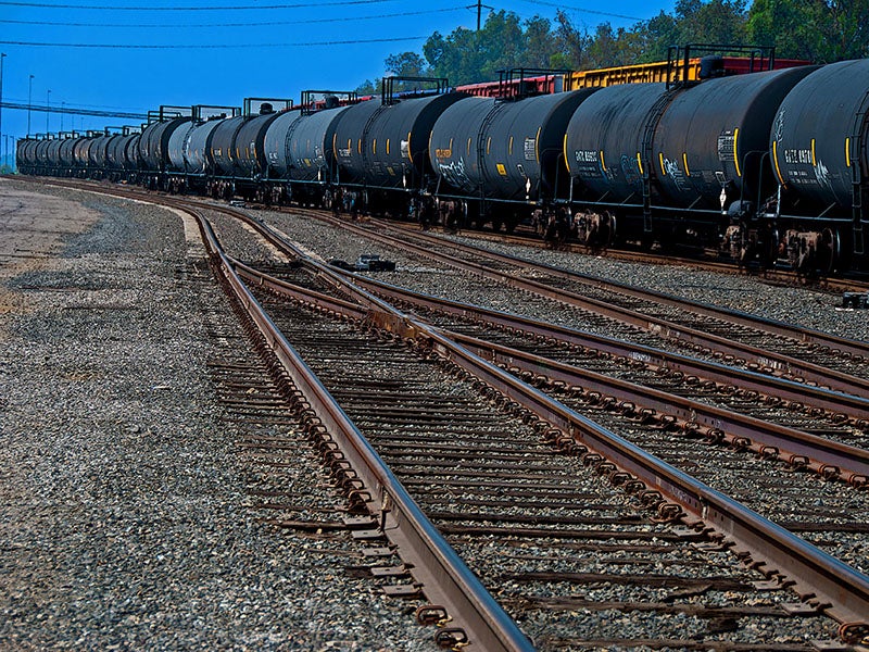Oil train in California