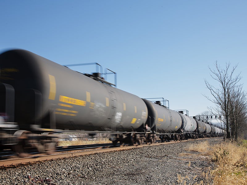 Crude oil train.