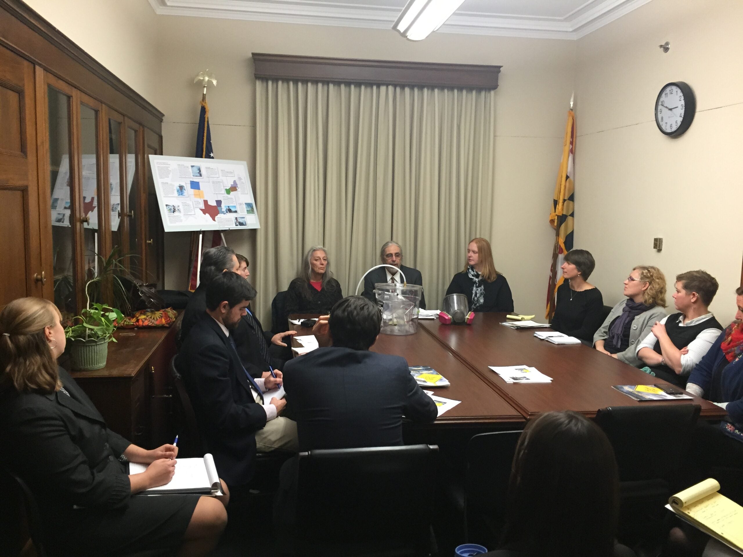 meeting of fracking activists