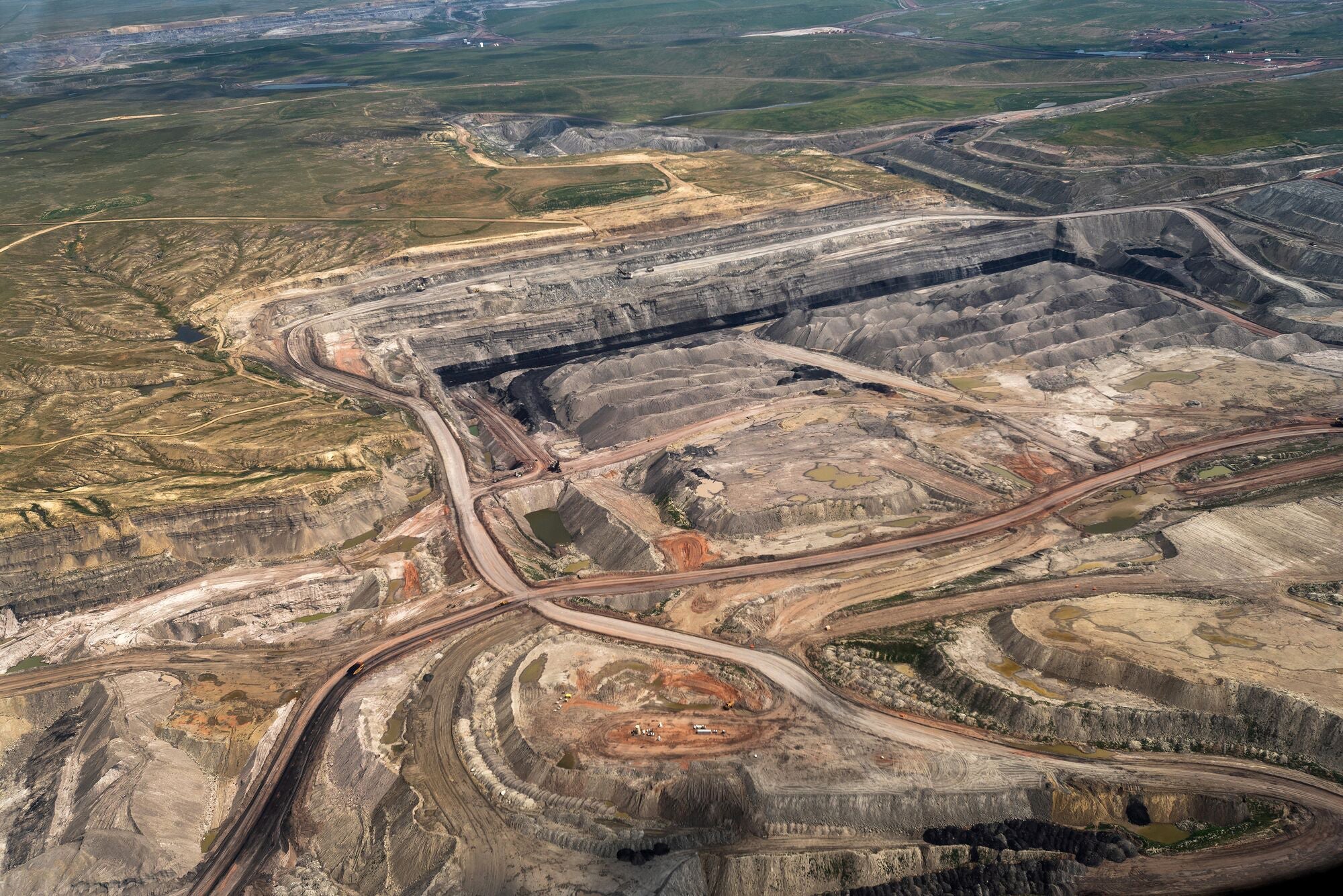 The North Antelope Rochelle Mine, located in Campbell County, Wyoming, about 65 miles south of Gillette in the Powder River Basin.