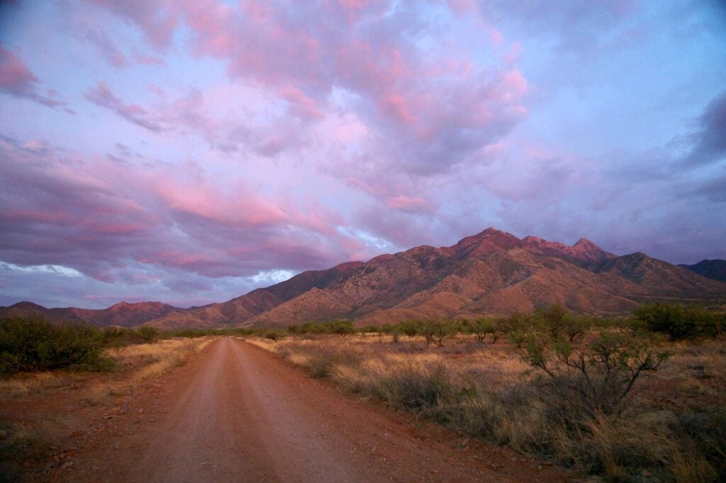 The Santa Rita Mountains in Arizona are the proposed site of a copper mine.