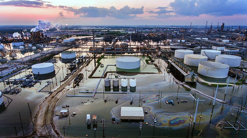 The nation's largest oil refinery, owned by Motiva and located in Port Arthur, Texas, was forced to shut down due to flooding from Hurricane Harvey.
