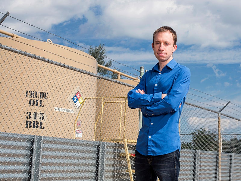 Joel Minor, an Earthjustice attorney fighting Trump's proposed methane regulation repeal, in Erie, CO.
(Matt Nager for Earthjustice)