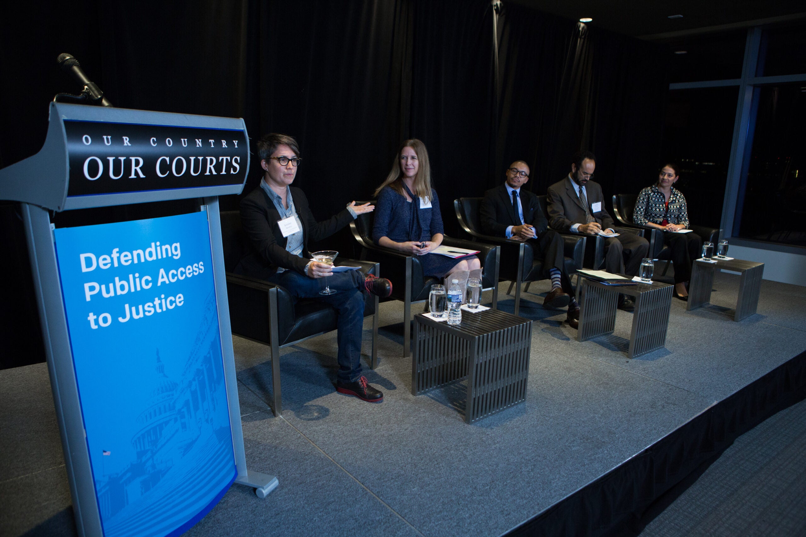 Our Country Our Courts panel