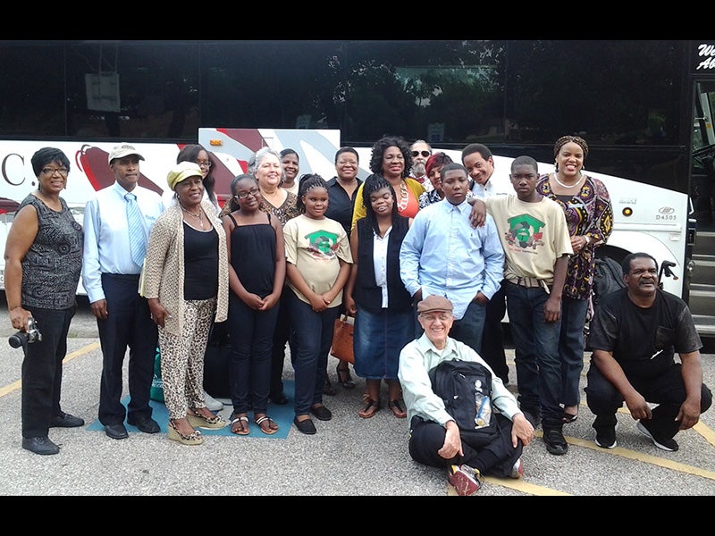 Overburdened communities in Louisiana traveled to Houston to tell EPA the impact oil refineries have on their health and their lives.
(Photo by Deep South Center for Enviornmental Justice)