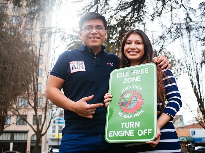 Oscar Garcia and Kimberly Garcia of Reno, NV, testified at an EPA public hearing on ozone standards. They were among the many who asked the EPA to create a new, stronger ozone standard that limits ozone to at least 60 parts per billion, the most protectiv