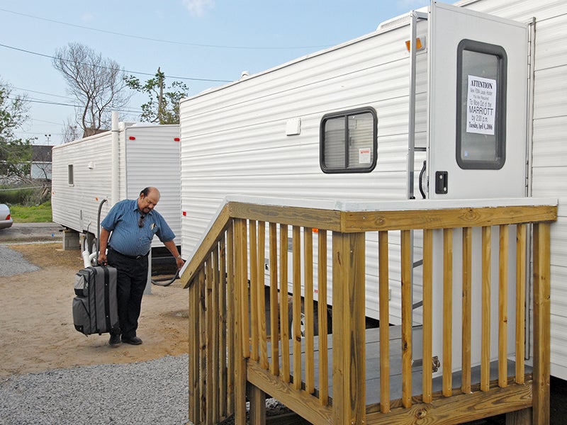 Among those who have suffered from unregulated formaldehyde use are families who found themselves in travel trailers and mobile homes supplied by the Federal Emergency Management Agency after disasters like Hurricanes Katrina and Rita.
()