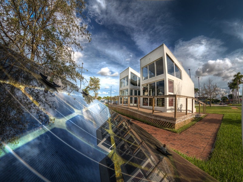 Florida International University Solar House at Engineering Campus.