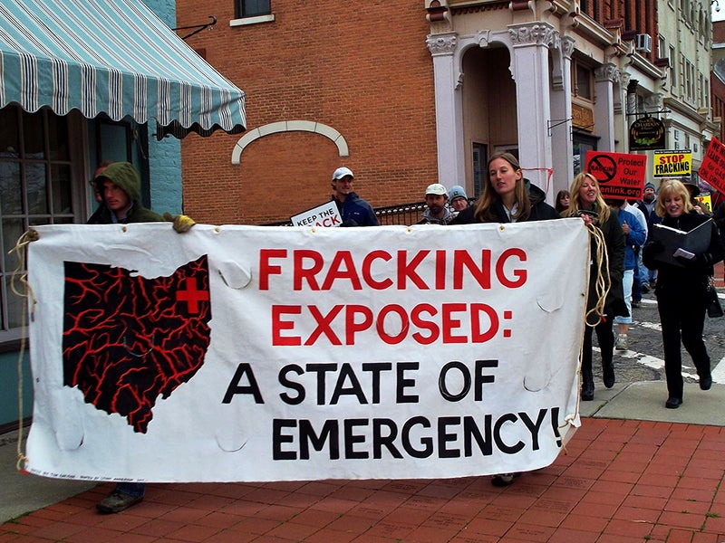 Fracking protest Ohio
