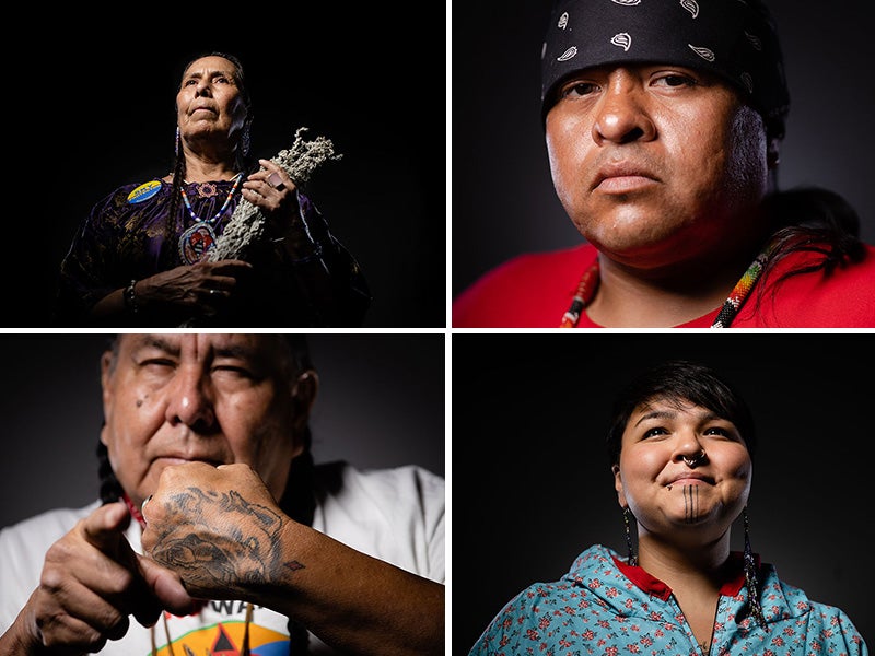 Portraits from the indigenous-led Frontline Oil & Gas Conference, with stories, lessons, and notes of hope shared by brave activists.