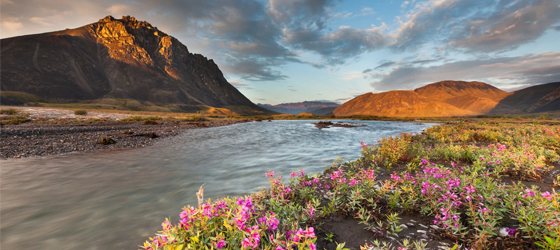 The Arctic National Wildlife Refuge in the Brooks Range mountains, Alaska. (Patrick J. Endres / Getty Images)