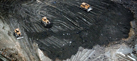 Coal ash pollution in the Arrowhead Landfill in Perry County, Alabama. (John Wathen)