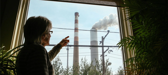 The Cheswick Generating Station operated next door to homes in Springdale, Penn., for more than 50 years until it finally closed in 2022. (Chris Jordan-Bloch / Earthjustice)