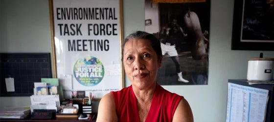 Linda Robles, founder of Environmental Justice Task Force, poses for a portrait in her home in Tucson, Ariz. (Mamta Popat for Earthjustice)