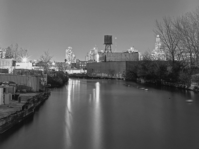 Gowanus Canal in Brooklyn, New York.