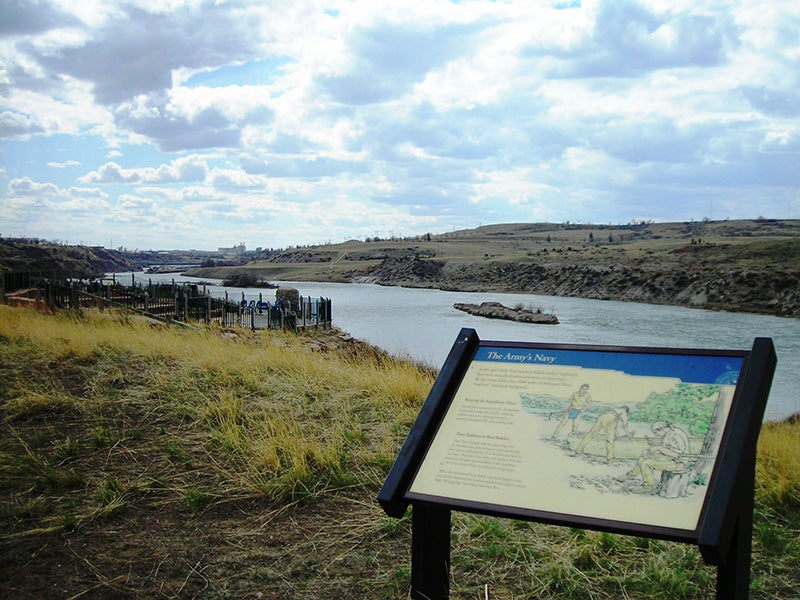 Great Falls, MT. The coal plant was to be built on top of the Great Falls Portage National Historic Landmark and Lewis and Clark National Historic Trail.