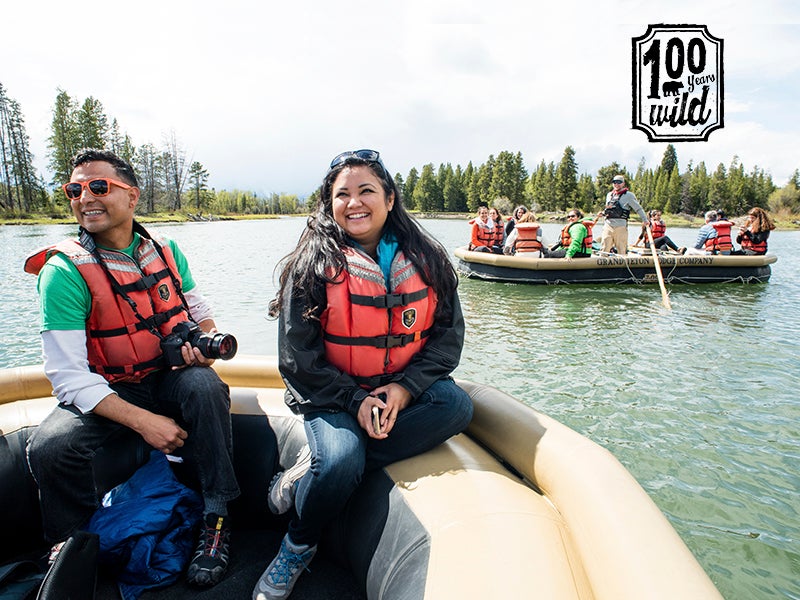 The second annual GreenLatinos summit in Grand Teton National Park was a chance for Latino environmentalists to band together to protect our planet. Here attendees take a rafting trip down the Snake River.
(Mike Greener for Earthjustice)