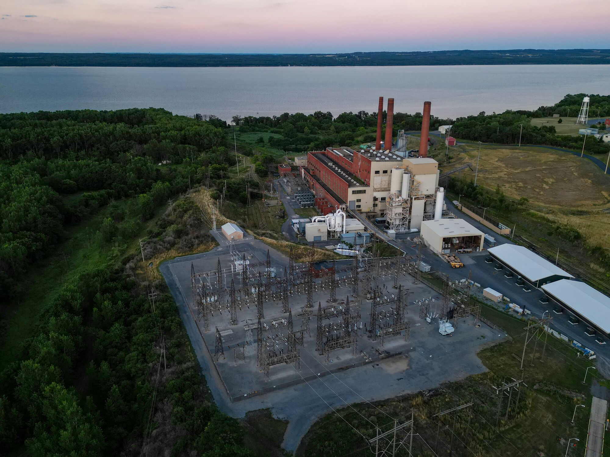 The Greenidge Generation Bitcoin mining facility, along Seneca Lake in Dresden, NY, on Jul. 30, 2022.