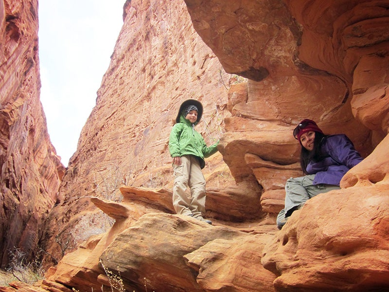 Visitors at Grand Staircase-Escalante National Monument in Utah. Home to some of the most dramatic desert scenery in the West, the monument is often described as a “Dinosaur Shangri-la” due to its world-class dinosaur excavations.
(Jeff Moser / CC NC-ND 2.0)