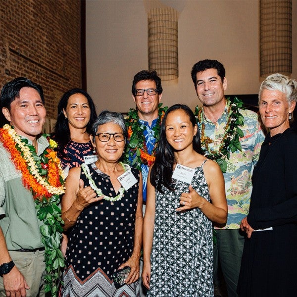 The Mid-Pacific Regional Office team assembles for a group photo at the office's anniversary celebration.