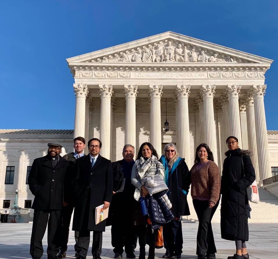 Earthjustice attorneys, staff, clients, and partners in the case against the Border Wall, at the Supreme Court of the United States.